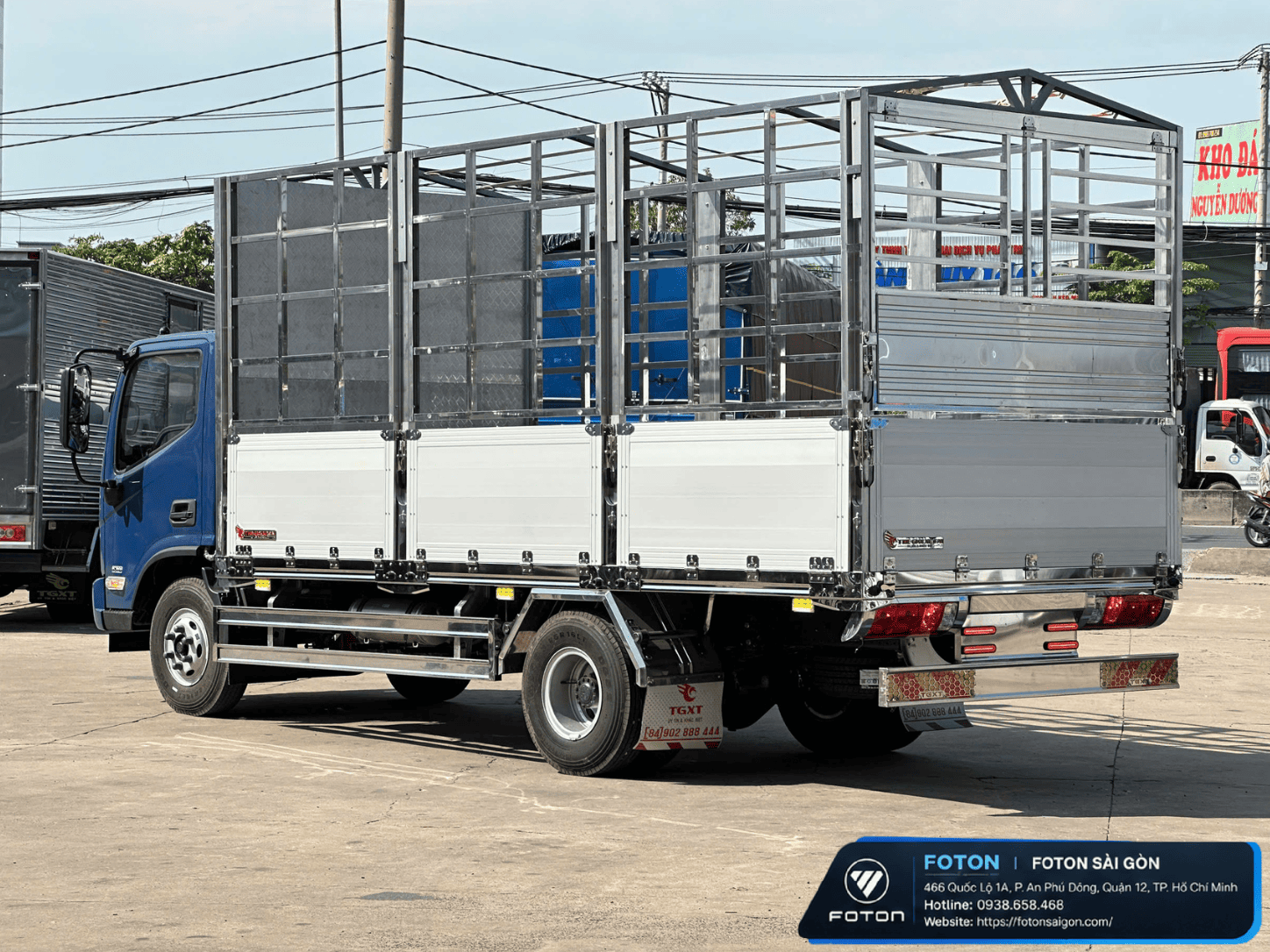 Xe Tải Foton Tải 7.650KG Thùng Mui Bạt Nhôm